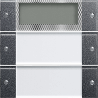 Gira System 55 Taster 2-v Plus tekstkader Clear antraciet 214228 afbeelding 2