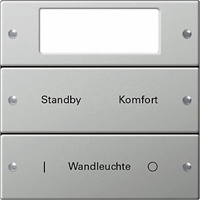 Gira System 55 Taster 2-v Plus beschrijfbaar edelstaal 2142602 afbeelding 2
