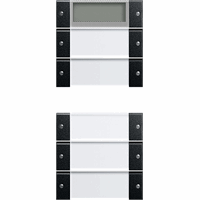 Gira System 55 Taster 5-v Plus tekstkader Clear zwart mat 2145005 afbeelding 2