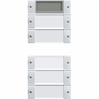 Gira System 55 Taster 5-v Plus tekstkader Clear zuiver wit 214503 afbeelding 2