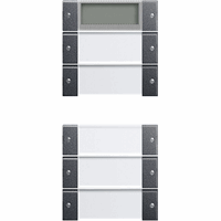 Gira System 55 Taster 5-v Plus tekstkader Clear antraciet 214528 afbeelding 2