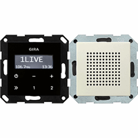 Gira badkamer inbouwradio creme glanzend (228001) afbeelding 2