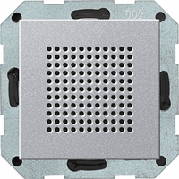 Gira System 55 Inb.luidspreker > +RAdio RDS aluminium 228226 afbeelding 2