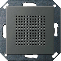 Gira System 55 Inb.luidspreker > +RAdio RDS edelstaal 2282600 afbeelding 2