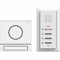 Gira System 55 Intercomset Audio eengezinswoning verkeerswit 2406902 afbeelding 2