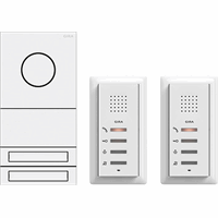 Gira System 55 Intercomset Audio twee woningen verkeerswit 2407902 afbeelding 2