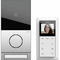 Gira System 55 Intercomset Video eengezinswoning edelstaal 2416000 afbeelding 2