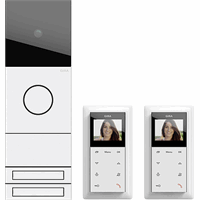 Gira System 55 Intercomset Video twee woningen verkeerswit 2417902 afbeelding 2