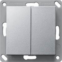 Gira System 55 Enocean wandzender 2-v draadloos aluminium 242226 afbeelding 2