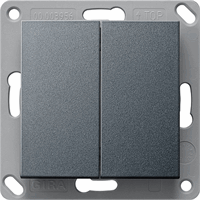 Gira System 55 Enocean wandzender 2-v draadloos antraciet 242228 afbeelding 2