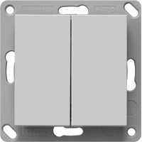 Gira System 55 Inb.wandzender 2-v bluetooth grijs mat 2462015 afbeelding 2