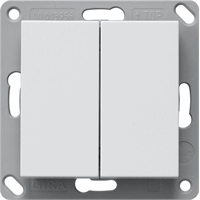 Gira System 55 Inb.wandzender 2-v bluetooth zuiver wit mat 246227 afbeelding 2