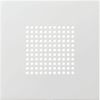 Gira F100 Afdekplaat Inb. luidspreker zuiver wit 2483112 afbeelding 2