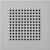 Gira System 55 Afdekplaat inb. luidspreker aluminium 248326 afbeelding 2