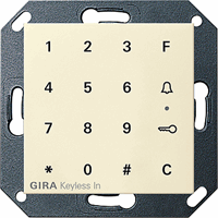 Gira System 55 Toegang: Numeriek Toetsenbord crème 260501 afbeelding 2
