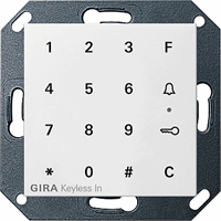 Gira System 55 Toegang: Numeriek Toetsenbord zuiver wit 260503 afbeelding 2