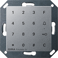 Gira System 55 Toegang: Numeriek Toetsenbord aluminium 260526 afbeelding 2