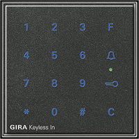 Gira TX_44 Toegang: Numeriek Toetsenbord antraciet 260567 afbeelding 2