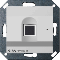 Gira System 55 Toegang: Vingerafdruk-lezer grijs mat 2617015 afbeelding 2