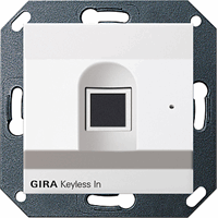 Gira System 55 Toegang: Vingerafdruk-lezer zuiver wit 261703 afbeelding 2