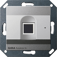 Gira System 55 Toegang: Vingerafdruk-lezer aluminium 261726 afbeelding 2