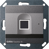 Gira System 55 Toegang: Vingerafdruk-lezer antraciet 261728 afbeelding 2