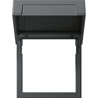 Gira System 55 Montageraam 45x45mm + klapdeksel antraciet 265828 afbeelding 2