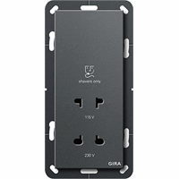 Gira System 55 Inb.scheercontactdoos 115-230V antraciet 282028 afbeelding 2