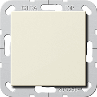 Gira System 55 Inb.schakelaar 3x2-pol. Brit.Stand.crème 283601 afbeelding 2