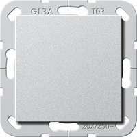 Gira System 55 Inb.schakelaar 3x2-pol. Brit.Stand.aluminium 283626 afbeelding 2