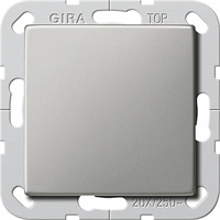 Gira System 55 Inb.schakelaar 3x2-pol. Brit.Stand.edelstaal 2836600 afbeelding 2