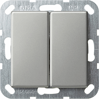Gira System 55 Inb.tastsensor wissel/wissel recht edelstaal 2861600 afbeelding 2