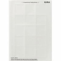 Gira Tekstlabels 51x51mm transparant VPE=15 287000 afbeelding 2