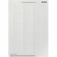 Gira Tekstlabels 51x51mm zuiver wit VPE=15 287002 afbeelding 2