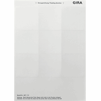 Gira F100 Tekstlabels 69x67mm zuiver wit VPE=9 2871112 afbeelding 2