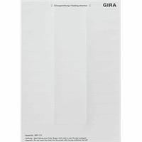 Gira F100 Tekstlabels 21,8x67mm zuiver wit VPE=33 2873112 afbeelding 2