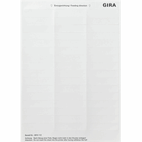 Gira F100 Tekstlabels 15,8x67mm zuiver wit VPE=48 2874112 afbeelding 2