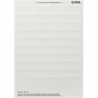 Gira F100 Tekstlabels 23,7x66,3mm zuiver wit VPE=30 2875112 afbeelding 2