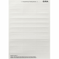 Gira F100 Tekstlabels 11,7x66,3mm zuiver wit VPE=63 2876112 afbeelding 2