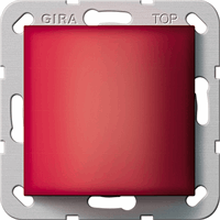 Gira System&nbsp;55 Inb. lichtsignaaluminiumnit rood MiVa 291600 afbeelding 2