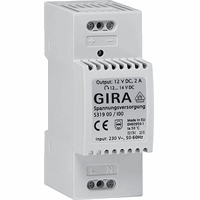 Gira Voeding 12VDC/2Amp DIN-rail 531900 afbeelding 2