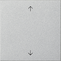 Gira System 55 Taster 1-v S3000 pijlen aluminium 536126 afbeelding 2