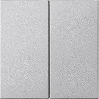Gira System 55 Taster 2-v S3000 aluminium 536226 afbeelding 2