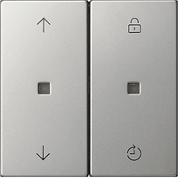 Gira System 55 Taster 2-v S3000 memory pijlen edelstaal 5363600 afbeelding 2