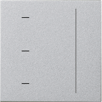 Gira System 55 Taster Touch S3000 aluminium 536526 afbeelding 2