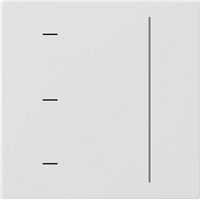 Gira System 55 Taster Touch S3000 zuiver wit mat 536527 afbeelding 2