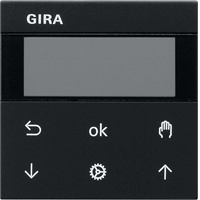 Gira System 55 Inb. jaloezieschak. + schakelklok S3000 zwart mat 5366005 afbeelding 2