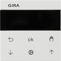 Gira System 55 Inb. jaloezieschak. + schakelklok S3000 zuiver wit 536603 afbeelding 2
