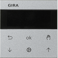 Gira System 55 Inb. jaloezieschak. + schakelklok S3000 aluminium 536626 afbeelding 2