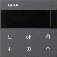 Gira System 55 Inb. jaloezieschak. + schakelklok S3000 antraciet 536628 afbeelding 2